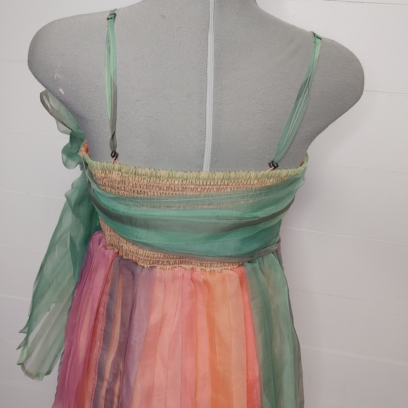 Free People In Rainbows mini dress L - Picture 8 of 13